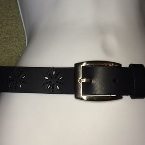Black Leather Belt Medium